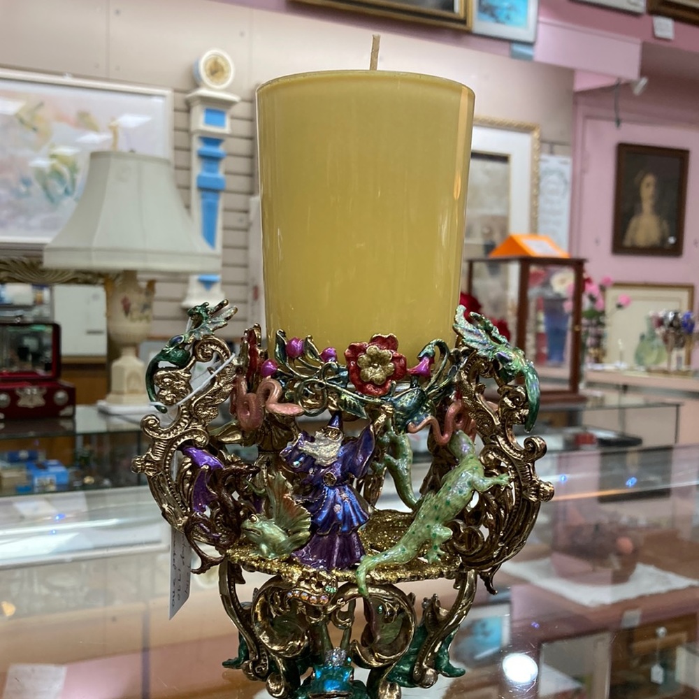 1990 kirks folly vintage candle holder